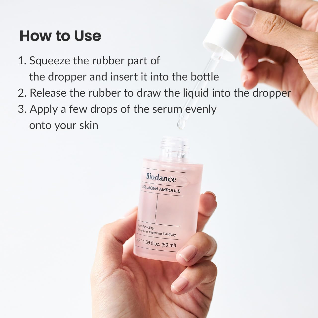 Collagen Ampoule | Korean Collagen Serum for Face, Pore Minimizing & anti Aging Face Serum for Women | 1.69 Fl. Oz X 1 Ea