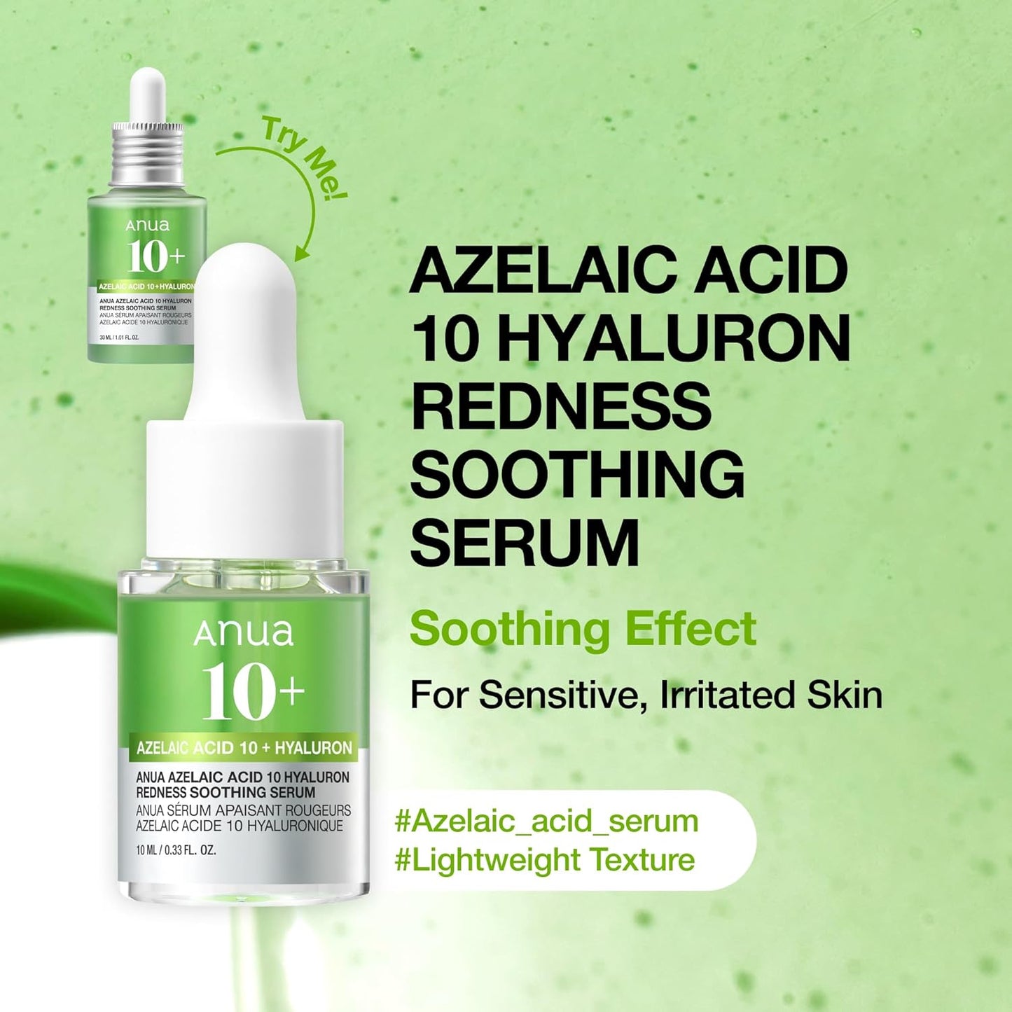 Serum Discovery Trio, Mini Face Serum Travel Size Kit with Hyaluronic Acid, Niacinamide & Azelaic Acid, Hydrating Soothing Gift Set for Women, Korean Skincare Set -10Ml/0.33Fl.Oz × 3EA