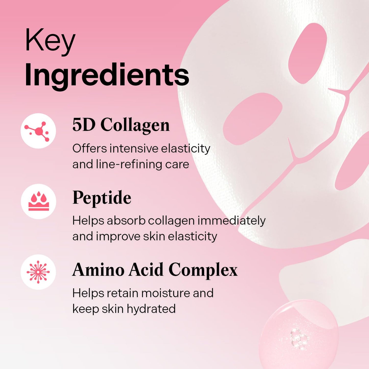 Torriden CELLMAZING Collagen Firming Gel Facial & Neck Sheet Mask (pack of 4) | Covering Neck Mask | 5D Collagen Complex, Amino Acid Complex, Peptide