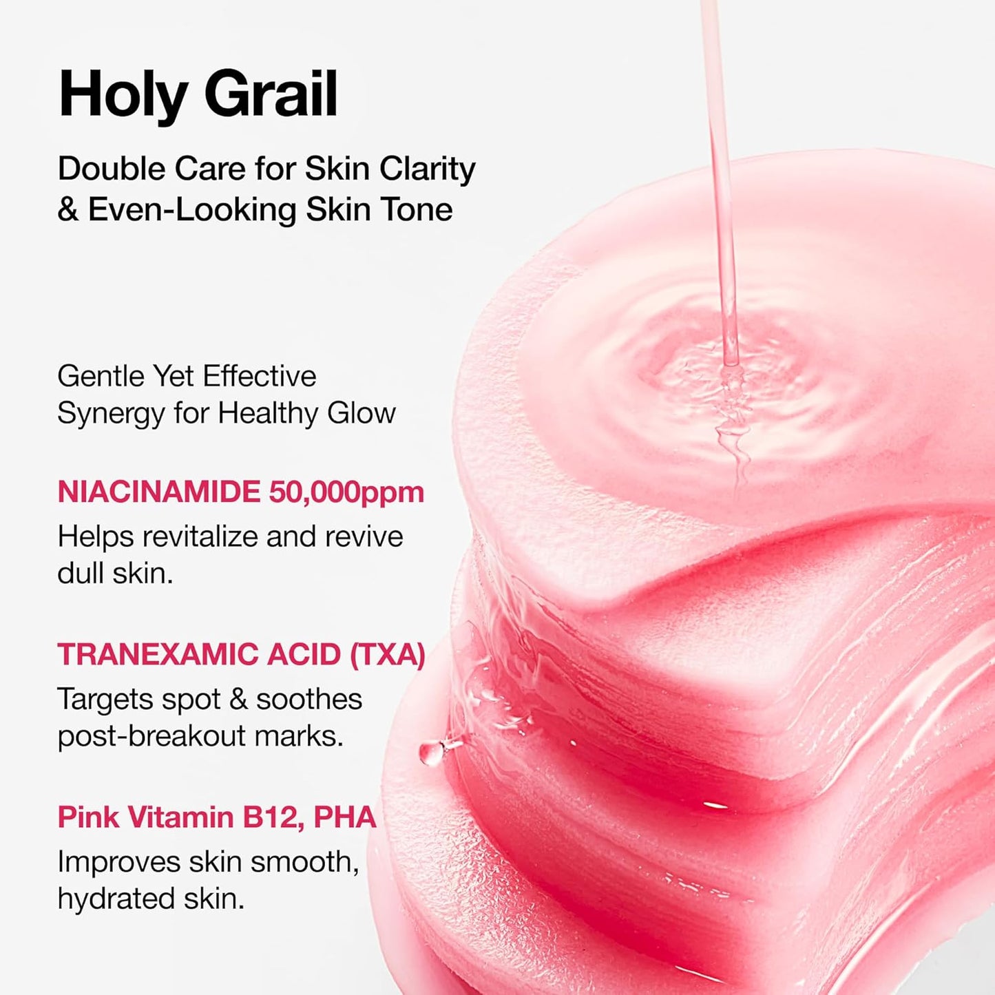 Niacinamide 5 TXA Toner Pads – Hydrating Facial Pad for Even-Looking Skin Tone & Daily Radiance Care, Glow up Under-Eye with Tranexamic Acid, Korean Skin Care (210Ml, 60 Pads)
