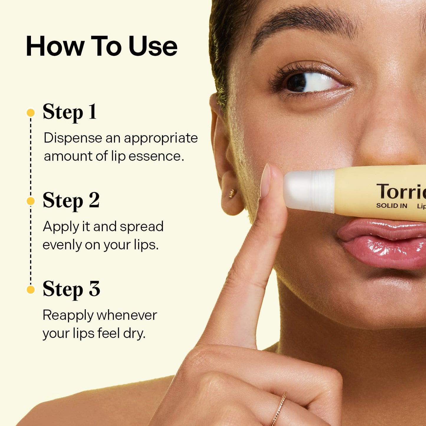 Torriden SOLID In Ceramide Lip Essence 0.37 fl.oz * 2 (Pack of 2) | Moisturizing Lip Essence for Glowy, Plumped, and Radiant Lip | Korean Lip Balm