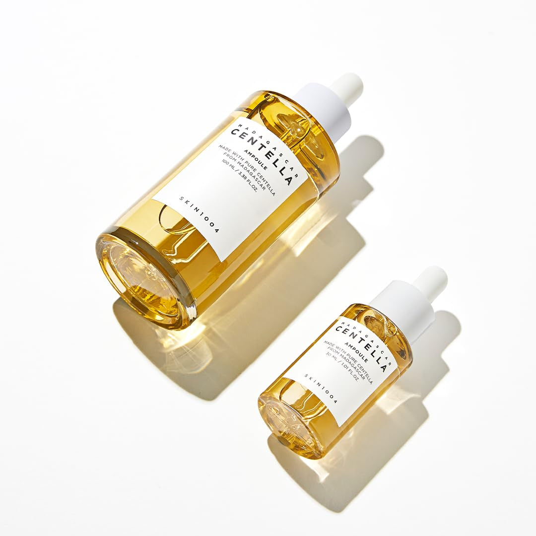 Madagascar Centella Travel Kit, Toner, Ampoule, Soothing Cream, Cleansing Oil, Ampoule Foam, Basic Skincare Box, Compact Size, Gift Sets, Mothers Day Gifts for Mom Gifts for Women, Trial Kit