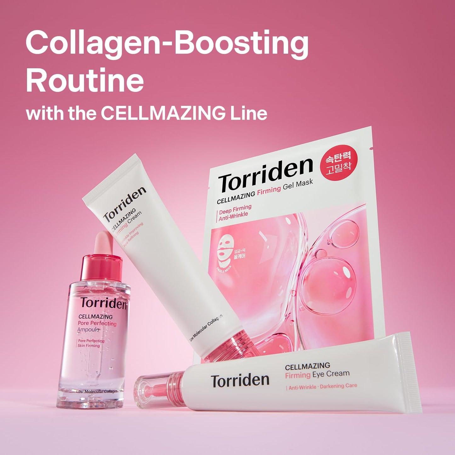CELLMAZING Pore Perfecting Ampoule 30Ml (1.01 Fl.Oz.) | Improving Skin Elasticity | 5D Collagen, Peptide Complex, PHA, LHA | Korean Facial Serum, Korean Skin Care