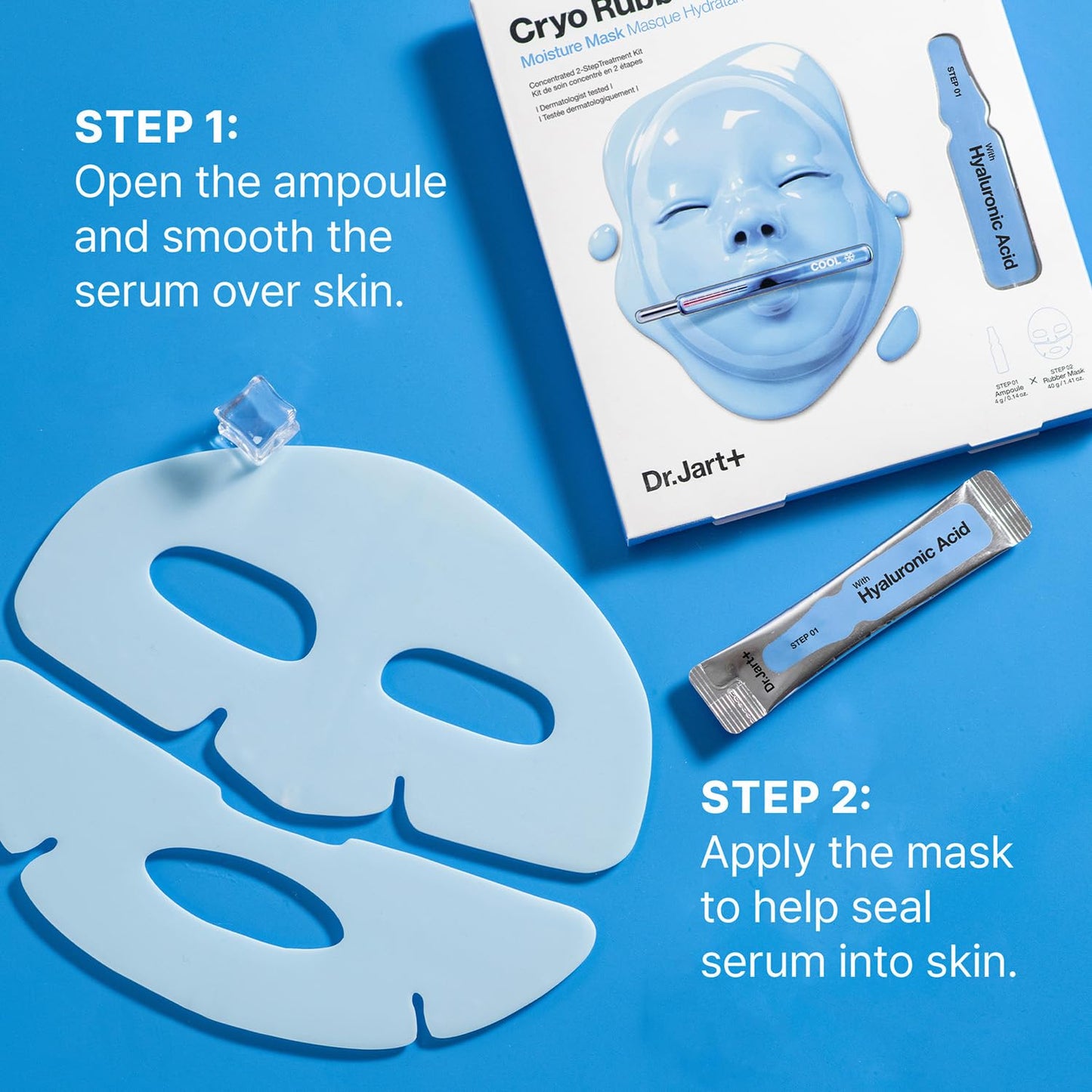 Cryo Rubber Face Mask with Moisturizing Hyaluronic Acid | Korean Skin Care
