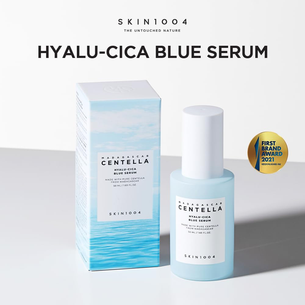 Hyalu-Cica Blue Serum 1.69 Fl.Oz, 50Ml, 5 Layer Hyaluronic Acid Cica Niacinamide, Hydrating and Refreshing Multi-Care Solutions