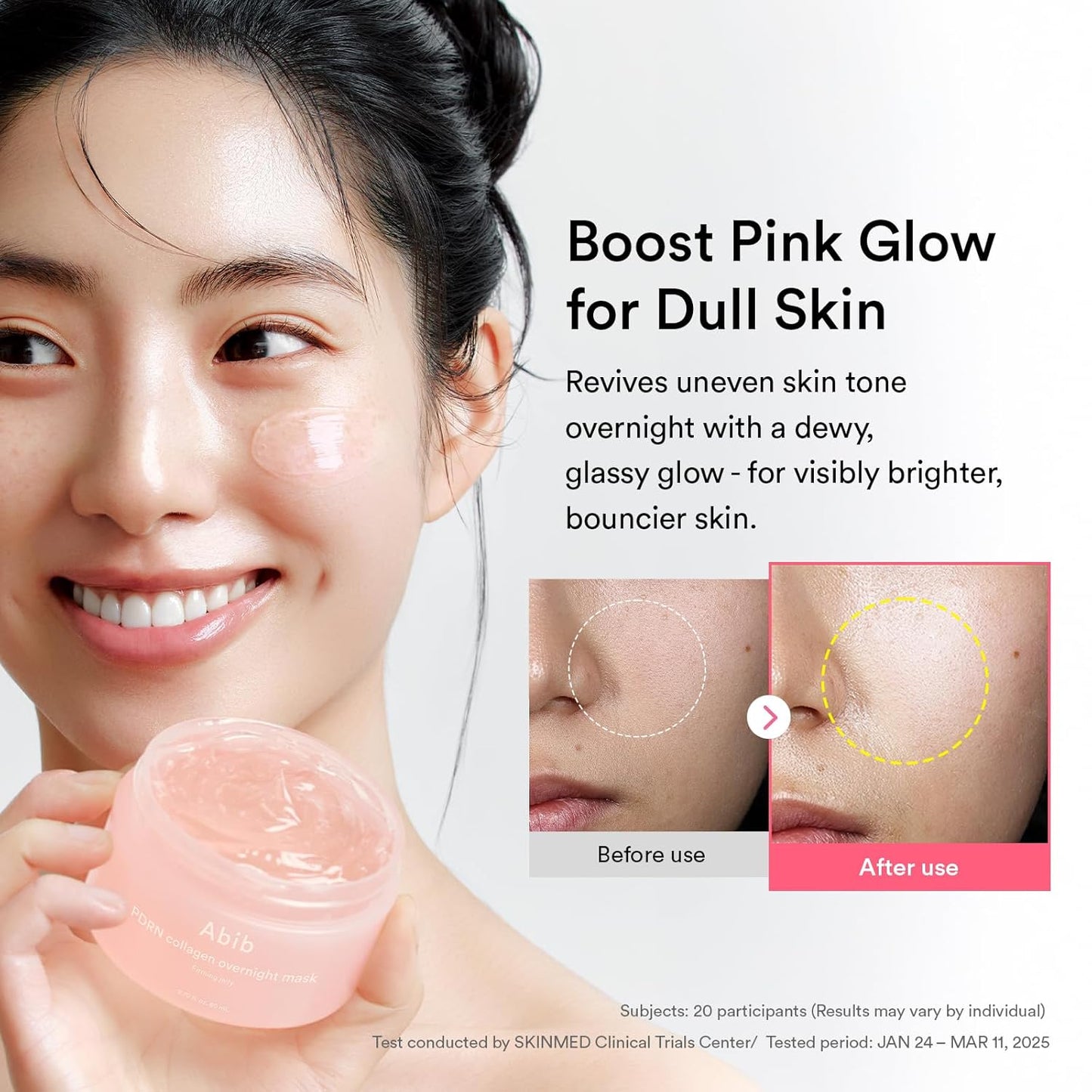 PDRN Collagen Overnight Mask Firming Jelly 2.7 Fl Oz | Korean Overnight Sleeping Cream Mask Moisturizer for Glass Skin Slugging Niacinamide Centella Peptides (Vegan Pdrn/Firming Jelly)
