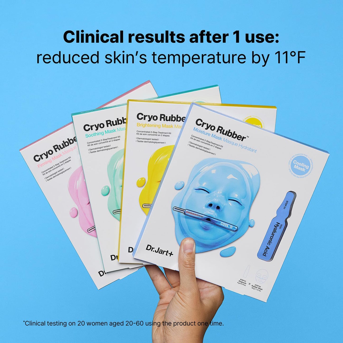 Cryo Rubber Face Mask with Moisturizing Hyaluronic Acid | Korean Skin Care