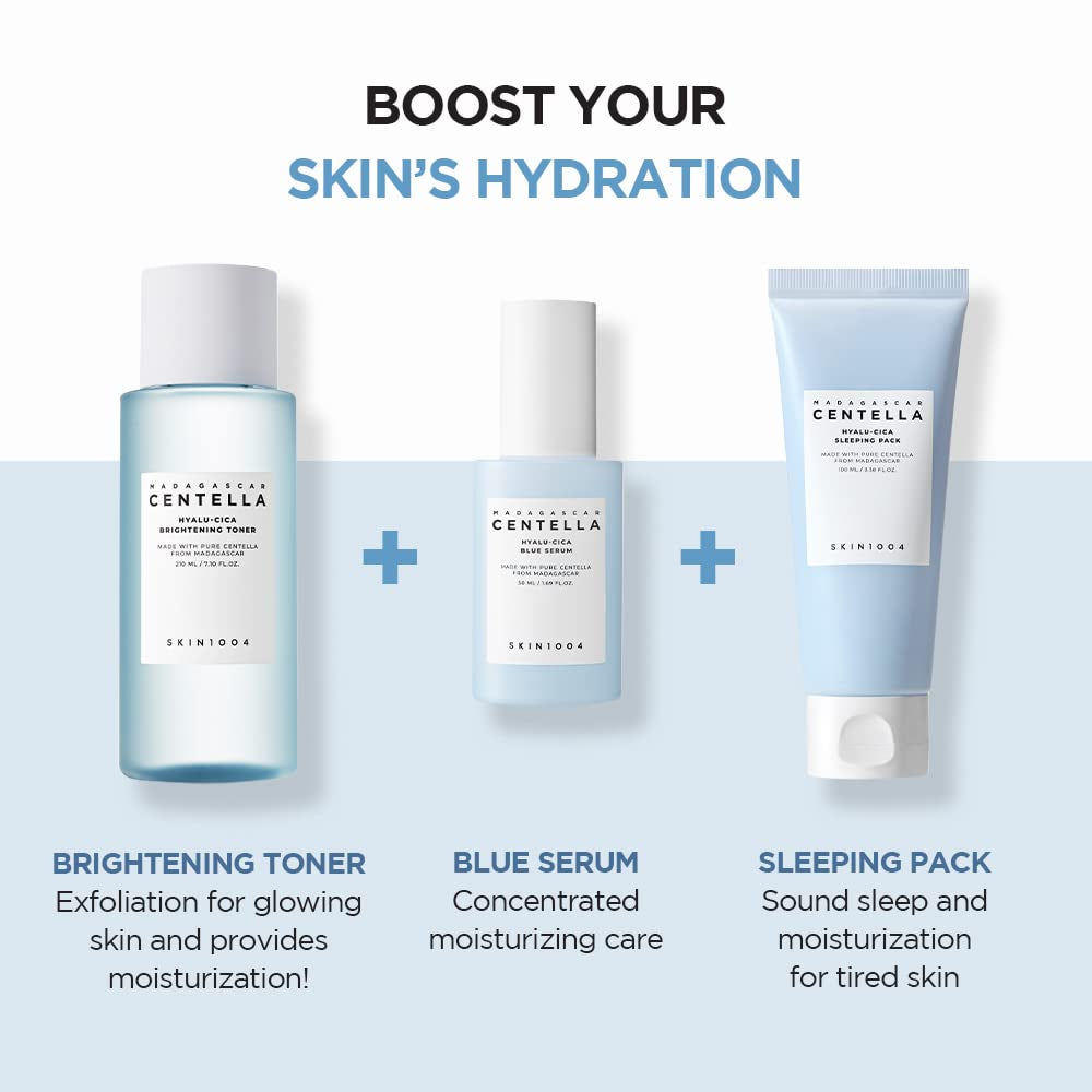 Hyalu-Cica Blue Serum 1.69 Fl.Oz, 50Ml, 5 Layer Hyaluronic Acid Cica Niacinamide, Hydrating and Refreshing Multi-Care Solutions