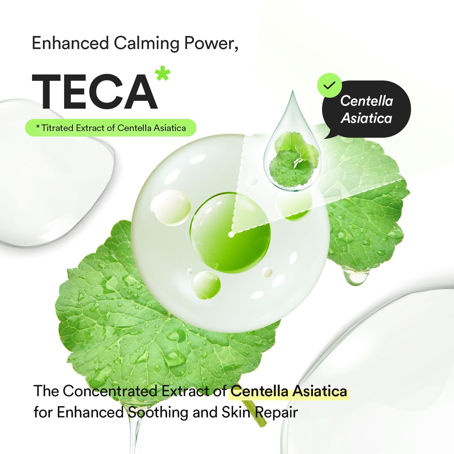 Heartleaf Teca Capsule Serum Calming Drop 1.69 Fl Oz, Centella Asiatica & Niacinamide Serum for Soothing, Acne Treatment for Face, Korean Skin Care for Oily Skin