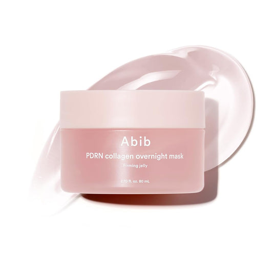 PDRN Collagen Overnight Mask Firming Jelly 2.7 Fl Oz | Korean Overnight Sleeping Cream Mask Moisturizer for Glass Skin Slugging Niacinamide Centella Peptides (Vegan Pdrn/Firming Jelly)