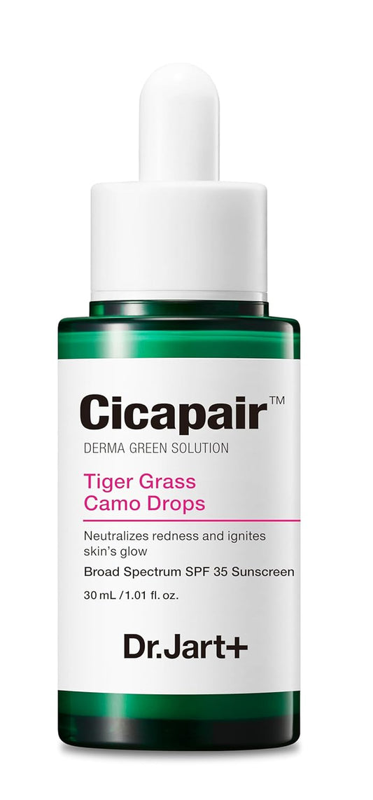 Cicapair™ Tiger Grass Camo Drops Tinted Face Serum SPF 35 with Centella Asiatica | Cc Cream | Korean Skin Care, 1.01 Fl Oz