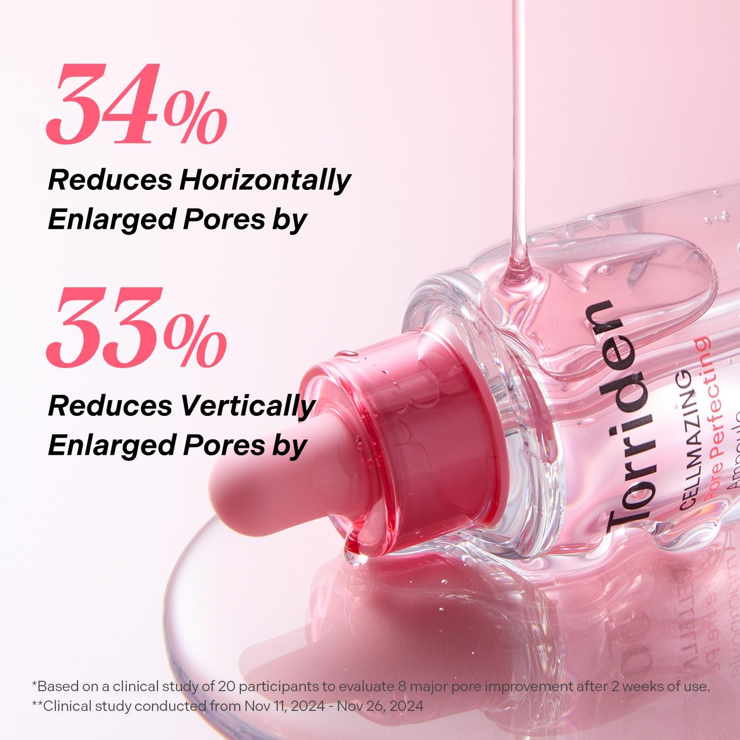 CELLMAZING Pore Perfecting Ampoule 30Ml (1.01 Fl.Oz.) | Improving Skin Elasticity | 5D Collagen, Peptide Complex, PHA, LHA | Korean Facial Serum, Korean Skin Care