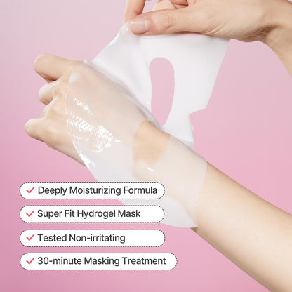 CELLMAZING Collagen Firming Gel Facial & Neck Sheet Mask (Pack of 4) | Covering Neck Mask | 5D Collagen Complex, Amino Acid Complex, Peptide