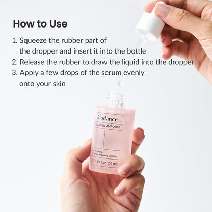 Collagen Ampoule | Korean Collagen Serum for Face, Pore Minimizing & anti Aging Face Serum for Women | 1.69 Fl. Oz X 1 Ea