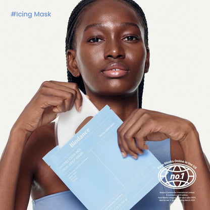 Hydro Cera-Nol Real Deep Mask, Overnight Hydrogel Mask, Hydrating Facial Mask for Sensitive Skin, Redness Reducing & Quick Soothing Effect, 1.19Oz(34G) X 4Ea