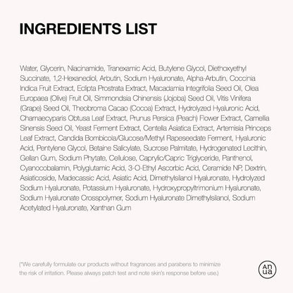 ANUA Niacinamide 10 + TXA 4 Serum, Hyaluronic Acid, Tranexamic acid, Facial Serum for Glass Skin, Clarifying, Radiant Complexion with Natural Color, Korean Skin Care (30ml /1.01 fl.oz)