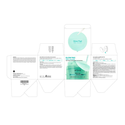 PDRN 100 Hyaluronic Acid Pad, Glow-Plumping Korean Face Pad for Daily Skincare & Makeup Prep, Dual-Sided Toner for Radiant Skin & Deep Hydration, Korean Skin Care (180Ml, 60 Pads)