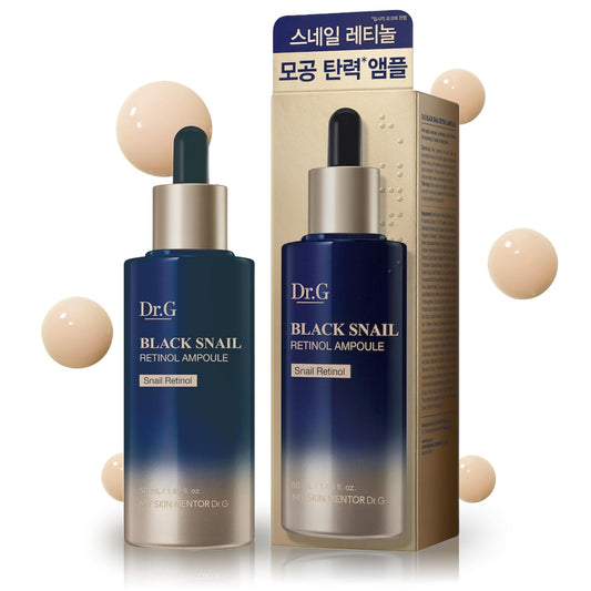 Black Snail Retinol Ampoule, 50Ml - Kbeauty, Retinol Serum Korean, Korean Retinol Serum for Face Korean, K Beauty Retinol Korean Skincare, Retinol Coreano, Ampoule Korean Skin Care Retinol, Asian