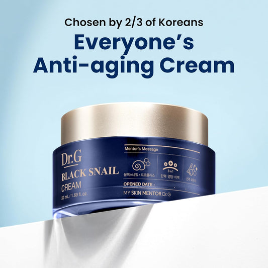 Black Snail Cream, 50Ml - Snail Mucin Moisturizer, Snail Mucin Serum, Face Moisturizer, Facial Moisturizer Face Cream, Crema Hidratante Para La Cara, Korean Skin Care Coreano, K Beauty, Kbeauty