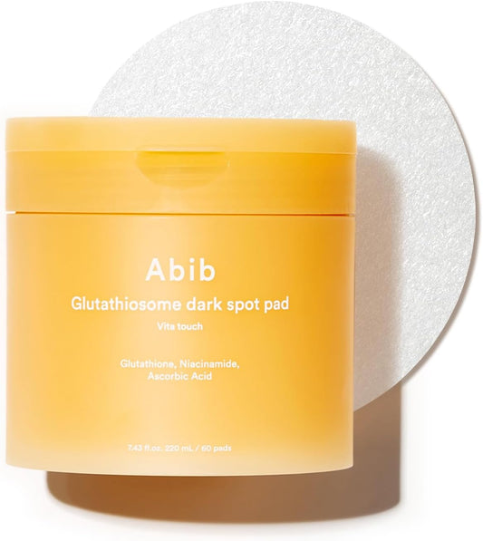 Glutathiosome Dark Spot Pad Vita Touch 60Pads 4.90 Fl.Oz. | Korean Brightening Toner Pads for Face with Niacinamide, Glutathione, Exosome, LHA, Cleansing, Disposable, Exfoliant, Skin Care