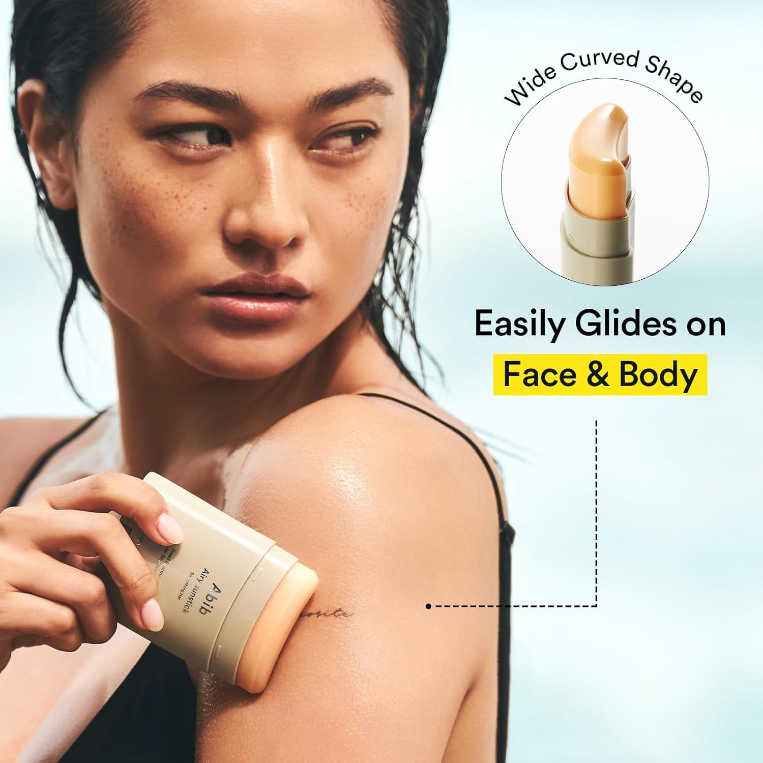 Airy Sunstick Smoothing Bar Broad Spectrum SPF50+ 0.81 Oz / 23 G (Semi- Matte) | Korean Suncreen Stick Suncare Sunblock, No Whitecast, Protector Solar Barra, Water Resistant